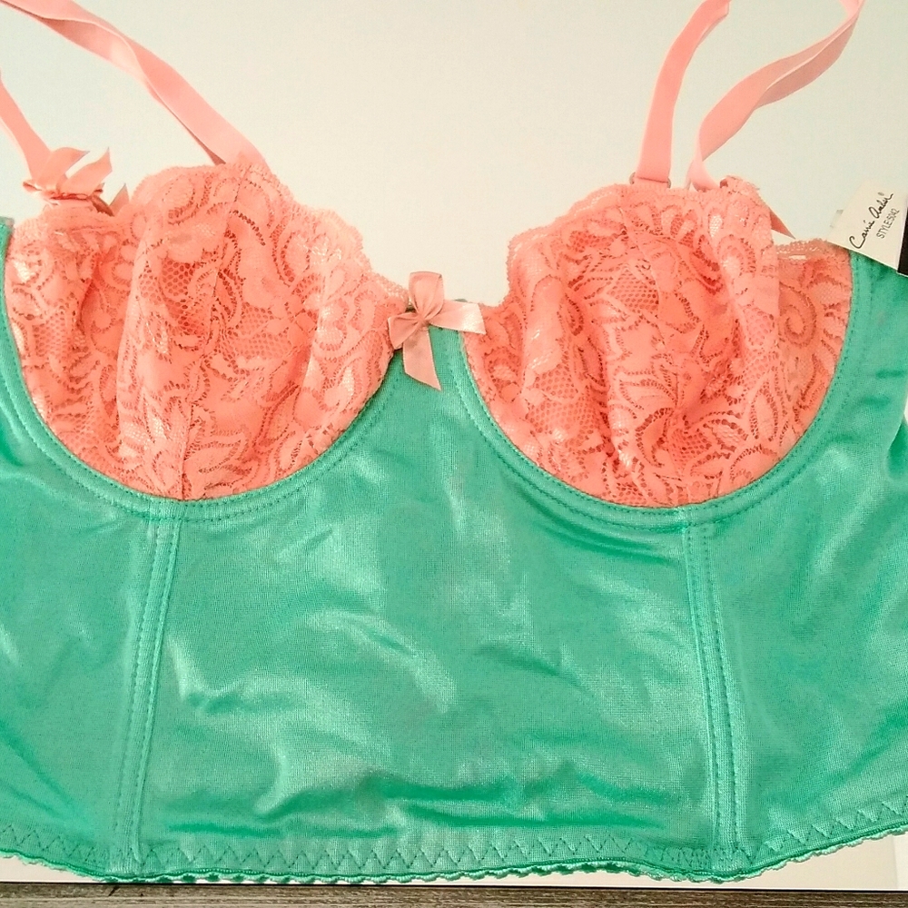 Green bustier and Panty set 34 C